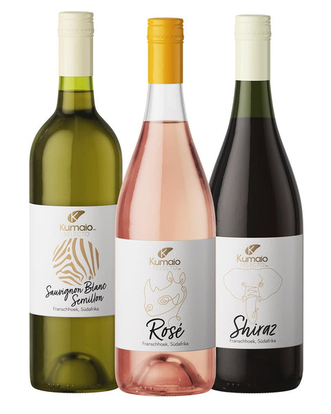 Kennlernpaket - Wein Selecto x 3 I Rosé, Weiß & Rot - Kumaio™ Selecto